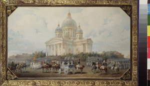 La parata davanti alla cattedrale di Sant