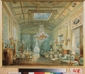 Il soggiorno con pastelli da Vasili Semenovich Sadovnikov