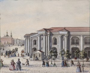 Il Grande Gostiny Dvor di San Pietroburgo, 1830-1840s da Vasili Semenovich Sadovnikov