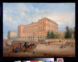Veduta del Palazzo Nicola a San Pietroburgo da Vasili Semenovich Sadovnikov
