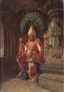 Statua di Vishnu nel tempio di Indra da Vasili Vasilievich Vereshchagin