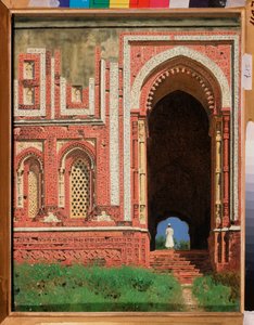 Qutb Minar, una porta che circonda il vecchio Delhi da Vasili Vasilievich Vereshchagin