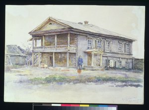 Casa di Surikov a Krasnoyarsk, 1890-91 da Vasilij Ivanovic Surikov
