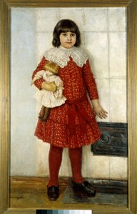 La ragazza con la bambola da Vasilij Ivanovic Surikov