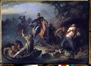 Uno scontro con contrabbandieri dalla Finlandia, 1853