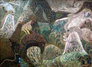 Fondo marino, fine XIX o inizio XX secolo da Vasily Ivanovich Denisov