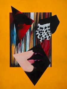 Virtù aperta, 2014 (acrilico, matita su tela)