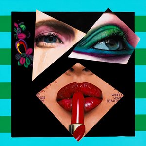 Ulteriore abbellimento di una covergirl, 2017 (Acrilico su legno)