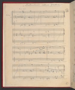 L’Après-midi d’un Faune, partitura coreografica completa, Add MS 47215, f.3v da Vaslav Nijinsky