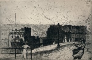 Volatori di aquiloni, Montmartre da Vaughan Trowbridge