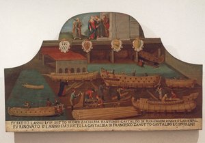 Insegna della Corporazione dei carpentieri navali nell
