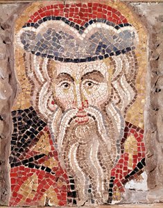 Testa di un profeta (mosaico) da Veneto Byzantine School