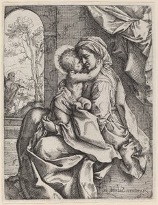 Vergine e Bambino da Ventura Salimbeni after Guido Reni