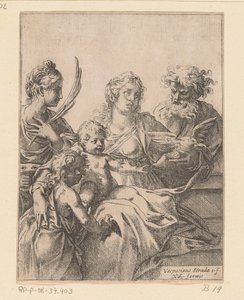 Sacra Famiglia con Giovanni Battista ed Elisabetta da Vespasiano Strada