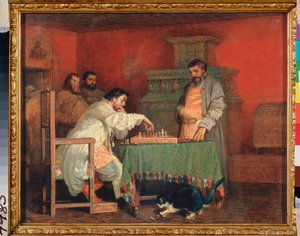 Scena della vita di uno zar russo (il gioco degli scacchi) da Viatcheslav Grigorievitch Schwarz