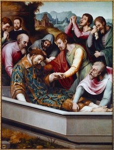 La tomba di Santo Stefano, martire cristiano da Vicente Juan (c.1510 79) Macip