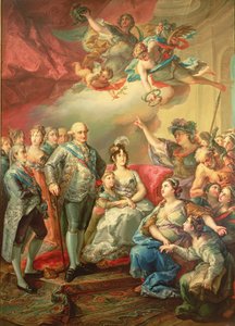 Omaggio a Carlo IV e alla sua famiglia da Vicente Lopez y Portana
