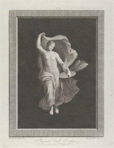 Una baccante parzialmente nuda che tiene un disco nella mano sinistra e solleva i suoi abiti, ca. 1795-1820 da Vicenzo Feoli