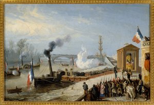 Sbarco delle ceneri di Napoleone I a Courbevoie, il 15 dicembre da Victor Adam