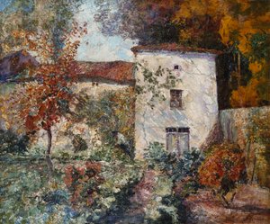 Casa e frutteto in autunno da Victor Charreton