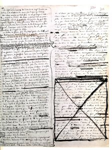 Pagina autografica di "Les Miserables" di Hugo. 1845-1861 (documenti (lettere)) da Victor Hugo