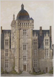 Castello di Saint-Ouen, Mayenne, illustrazione da 