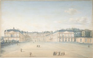 Cortile del castello di Saint-Cloud da Victor Jean Nicolle