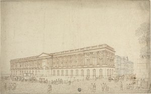 Il colonnato del Louvre da Victor Jean Nicolle