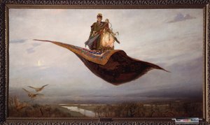 Volare su un tappeto volante da Victor Mikhailovich Vasnetsov