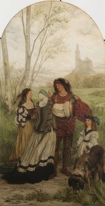 Ritter Hartmut von Kronberg si congeda dai suoi cari da Victor Müller
