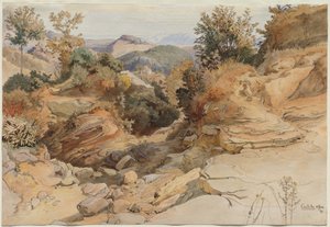 Le colline sabine e Rocca Santo Stefano, viste da Civitella da Victor Paul Mohn