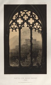Architettura Pittoresca o Monumenti del XV e XVI Secolo: Castelli di Francia del XV e XVI Secolo: Tav. 54, Finestra di un Antico Convento (a Barcellona) da Victor Petit