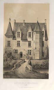 Architettura Pittoresca o Monumenti del XV e XVI Secolo: Castelli di Francia del XV e XVI Secolo: Tav. 57, Castello di La Poissonnière (Sarthe)