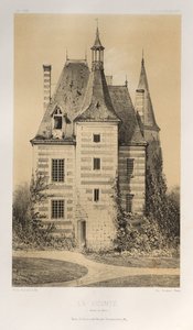 Architettura Pittoresca o Monumenti del XV e XVI Secolo: Castelli di Francia del XV e XVI Secolo: Tav. 75, La Vicomté (Saône et Loire)