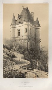 Architettura pittoresca o monumenti dei secoli XV e XVI: Castelli di Francia dei secoli XV e XVI: Tav. 77, Le Mesnil (Corrèze) da Victor Petit