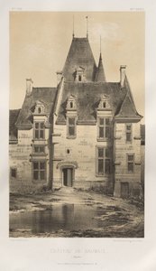 Architettura pittoresca o monumenti dei secoli XV e XVI: Castelli di Francia dei secoli XV e XVI: Tav. 97, Castello di Baumais (Calvados)