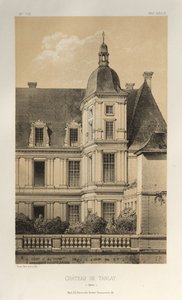 Architettura Pittoresca o Monumenti del XV e XVI Secolo: Castelli di Francia del XV e XVI Secolo: Pl. 33, Castello di Tanlay (Yonne) da Victor Petit