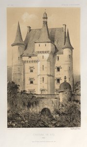 Pl. 52, Château De Fay Maine, 1860 da Victor Petit