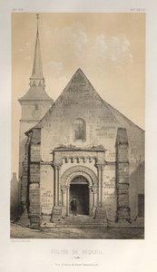 Pl. 58, Église De Requeil Sarthe, 1860 da Victor Petit