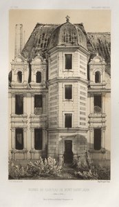 Pl. 71, Rovine del Castello di Mont-Saint-Jean Saône et Loire, 1860 da Victor Petit