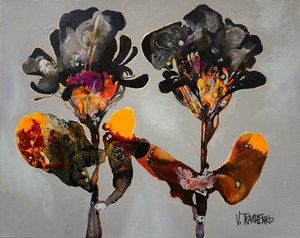 Fiori astratti dai colori vivaci