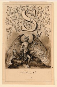 Progetto per la lettera S di un abbecedario: Satana da Victor Vincent Adam