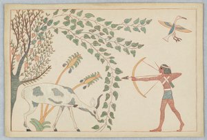 Il cervo e la vite, illustrazione per le favole di Esopo da Victor Wilbour