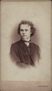 Ritratto del compositore Anton Rubinstein da Vienna . Photo studio Julie Haftner