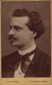 Ritratto del compositore Eduard Strauss 1835-1916, 1874 da Vienna . Photo studio Julius Gertinger