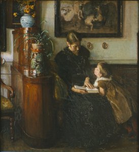 La madre deve leggere. La moglie e il bambino dell