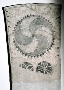 Pietra runica con simbolo solare, VII-VIII secolo da Viking