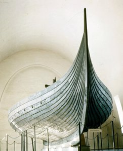 Nave vichinga (drakkar) di Gokstad vicino a Oslo. Museo di Oslo Bygdoy, Norvegia