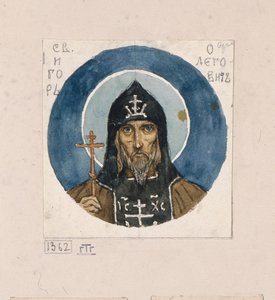 Santo Principe Igor di Chernigov Studio per affreschi nella Cattedrale di San Vladimiro di Kiev, 1884-1889