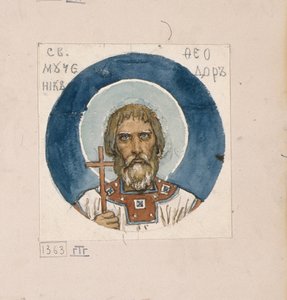 San Teodoro il Varangiano Studio per affreschi nella Cattedrale di San Vladimiro di Kiev, 1884-1889